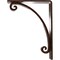 Ekena Millwork Legacy Wrought Iron Bracket, (Triple center brace), Antiqued Copper 2"W x 5 1/2"D x 8"H BKTM02X05X08TLEACO - alternate 5